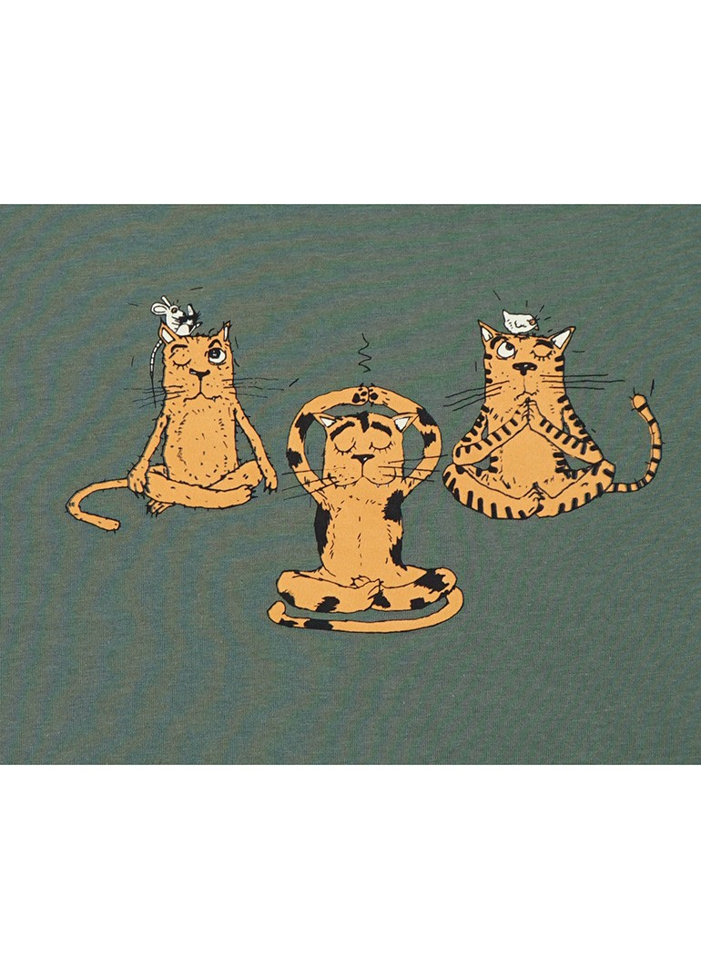 Yogacı Kediler - Yeşil